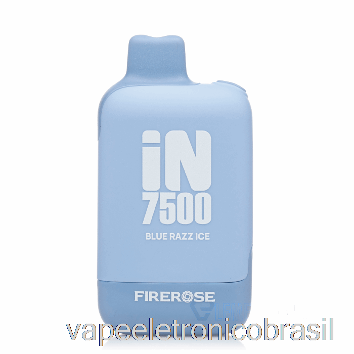 Vape Eletrônico Firerose Em 7500 Descartável Azul Razz Ice
